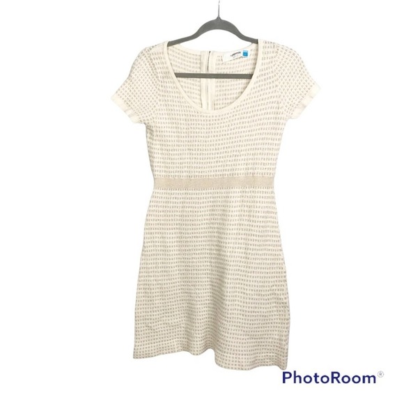 Sparrow by Anthropologie gilt grid sweater dress size L - Picture 1 of 9